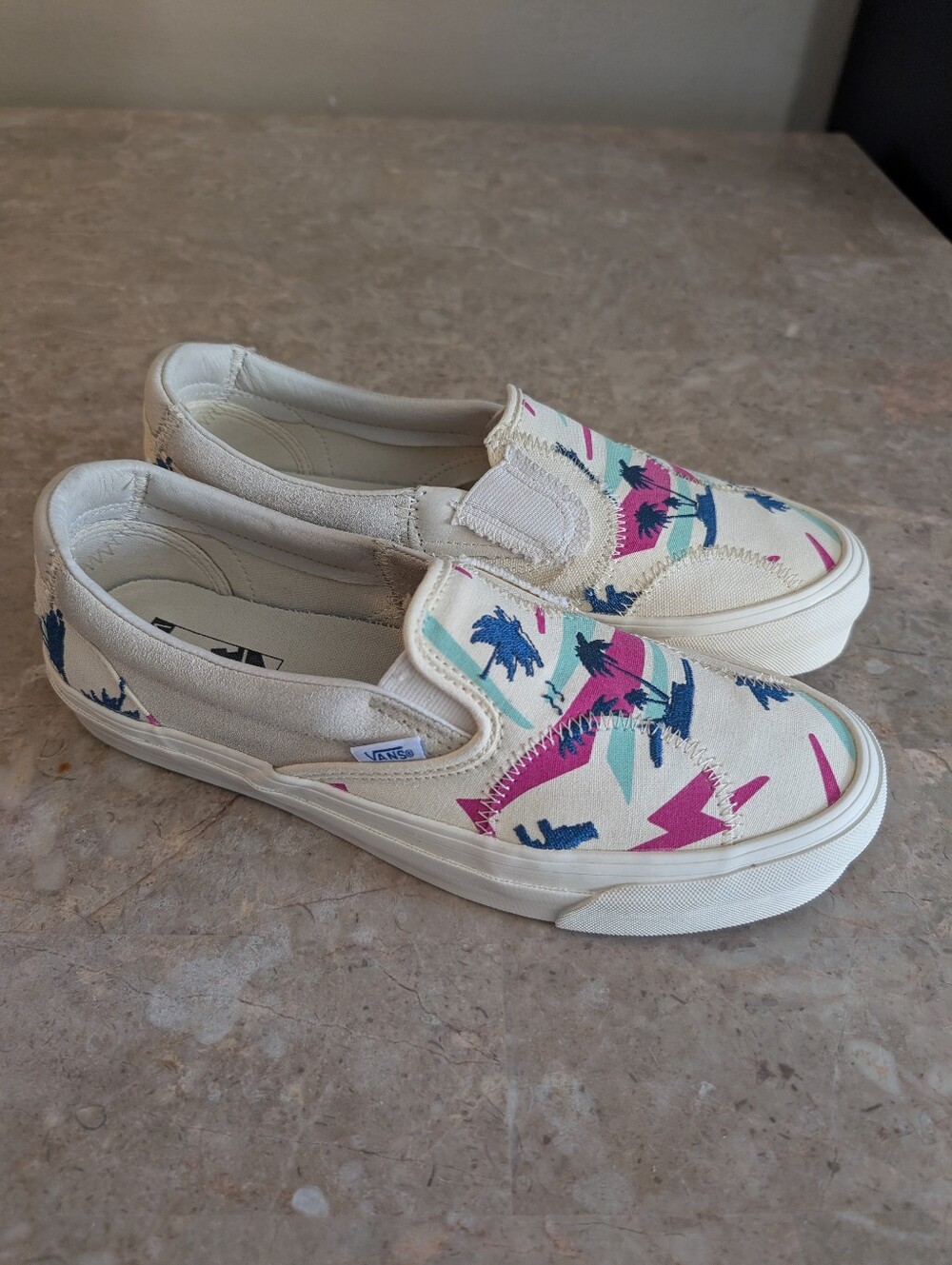 Vans Vault Tropical Pack Palm Tree Embroidered Slip On Shoes Men's Size 9 No Box
